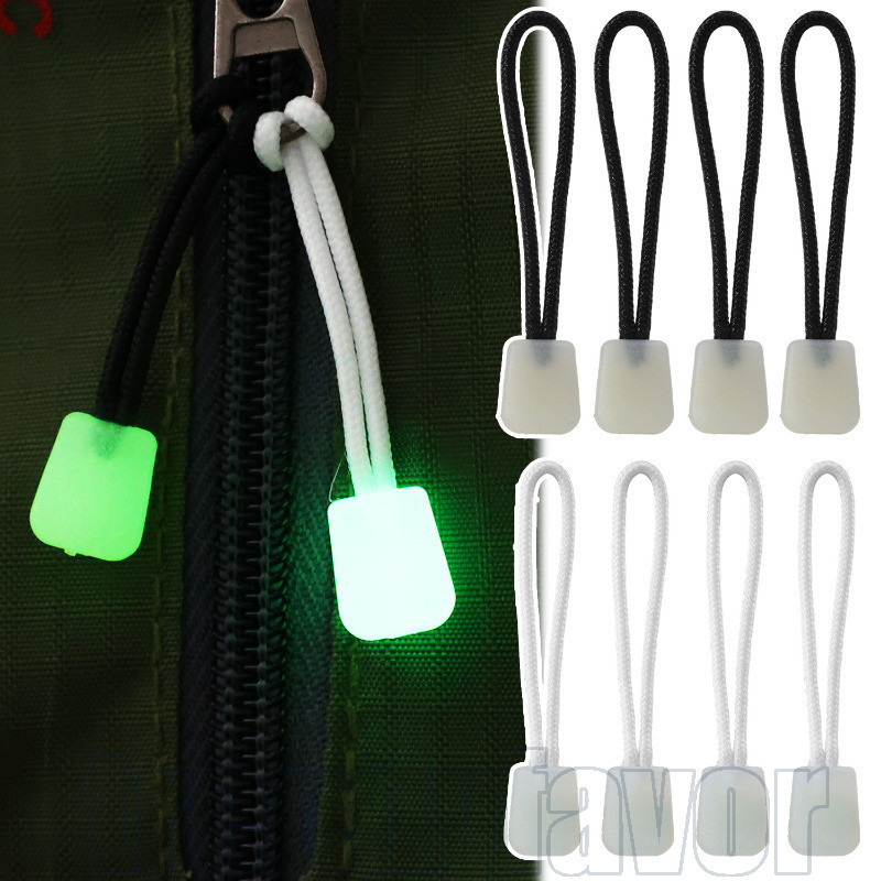 10/20Pcs Outdoor Luminous Zipper Tail Rope - Backpacks Travel Bag Zip ...