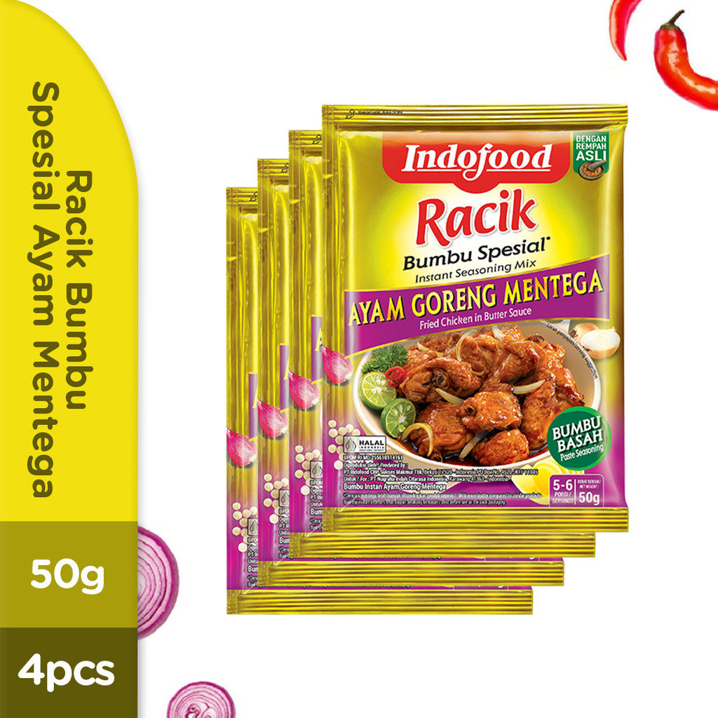 4 PCS - Indofood Racik Special Chicken Butter Seasoning 50 Gr | Shopee ...