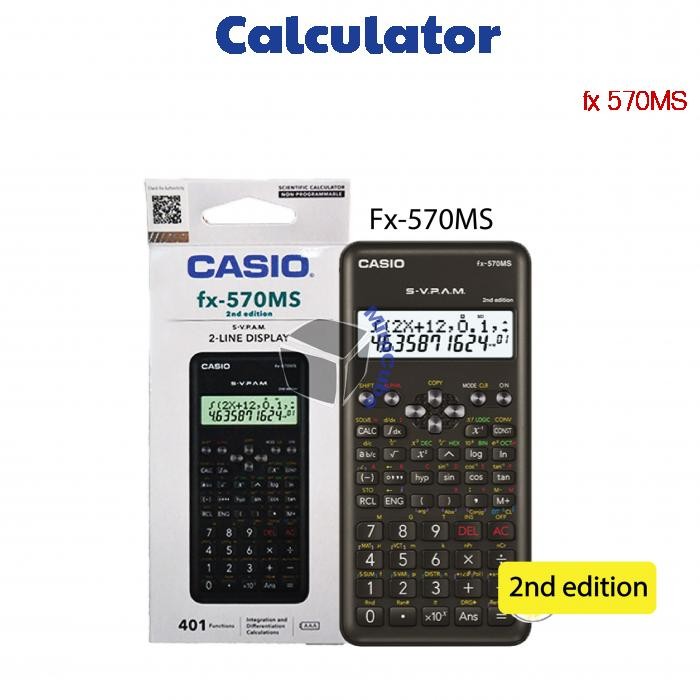 Scientific Calculator FX-570MS Casio_ 2nd Edition | Shopee Malaysia