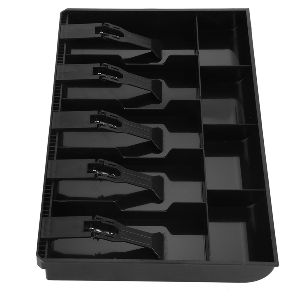 Five Grids Cash Drawer Register Insert Coin Tray Cashier Tidy Storage ...