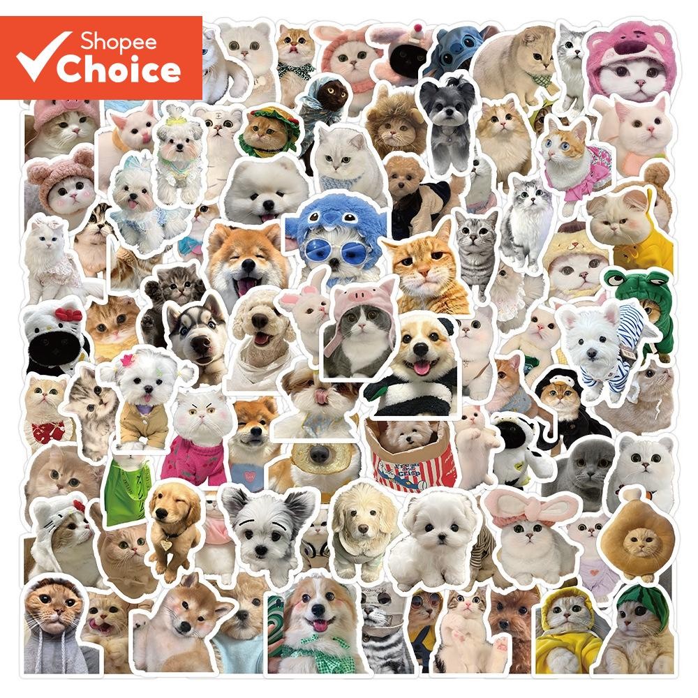 LanLanStickersWorld Cute Pet Stickers – 100/200pcs Puppy & Kitten ...