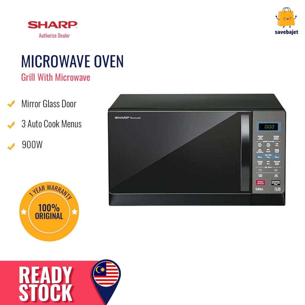 Sharp Pemanas Lauk - Microwave With Grill (25L) R607EK | Shopee Malaysia