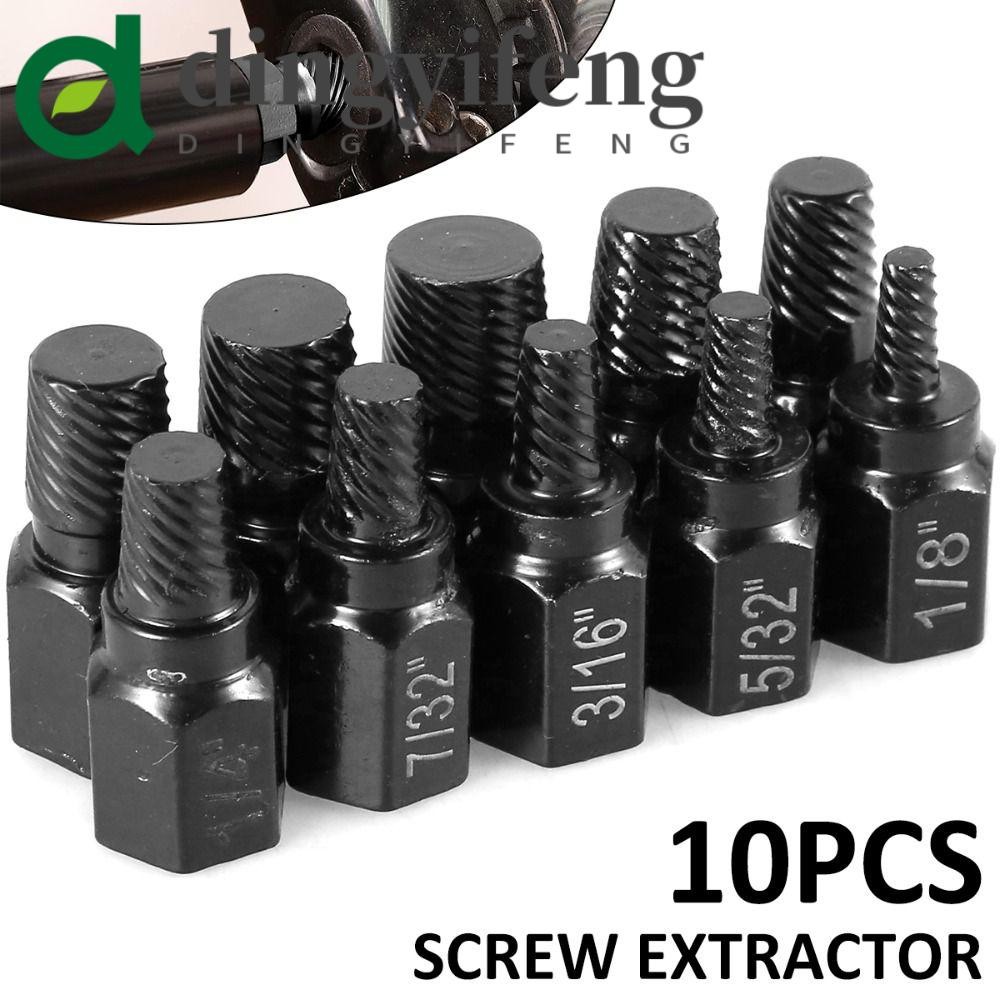 DINGYIFENG 10Pcs Screw Extractor Kit, Stud Slip Teeth Disassemble Bolt ...