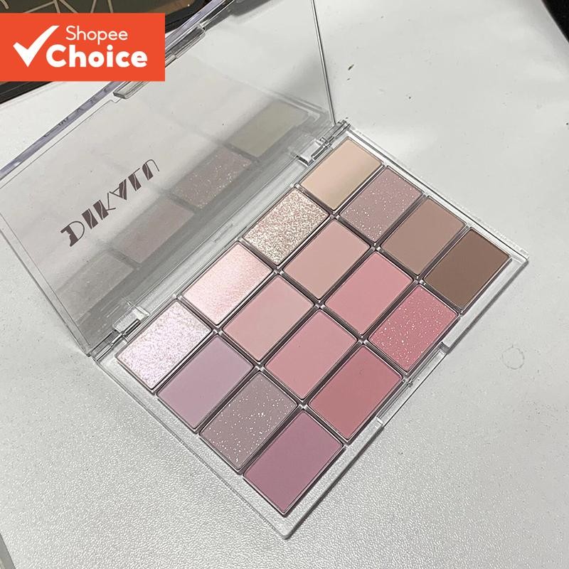 DIKALU 16-Color Eyeshadow Palette – Nude Gray-Pink, Coconut Brown ...