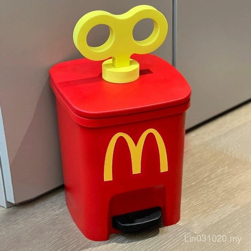 Cute McDonald's household large capacity garbage bin | Shopee Malaysia