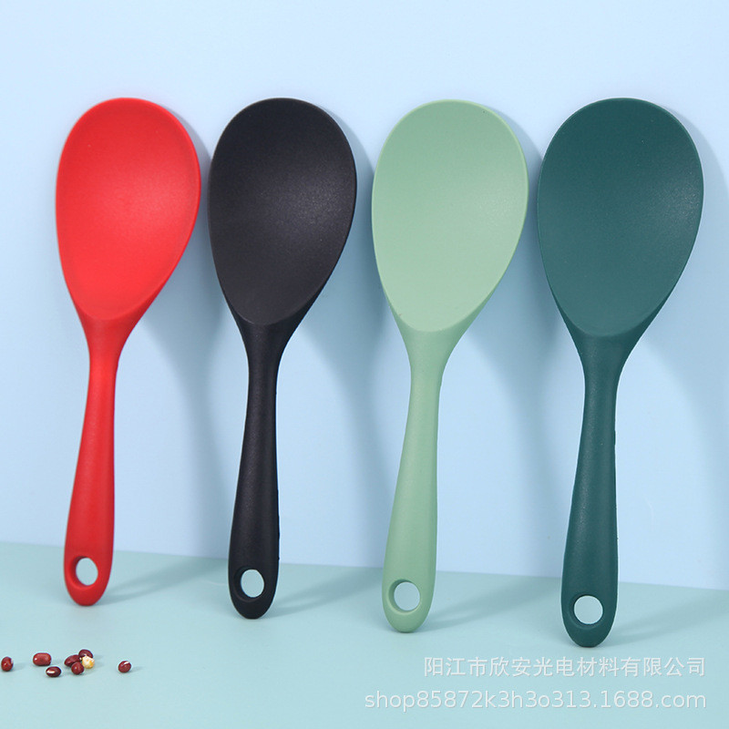 Non Stick Silicone Rice Spoon Pot Cooking Spoon Rice Cooker Rice Shovel ...