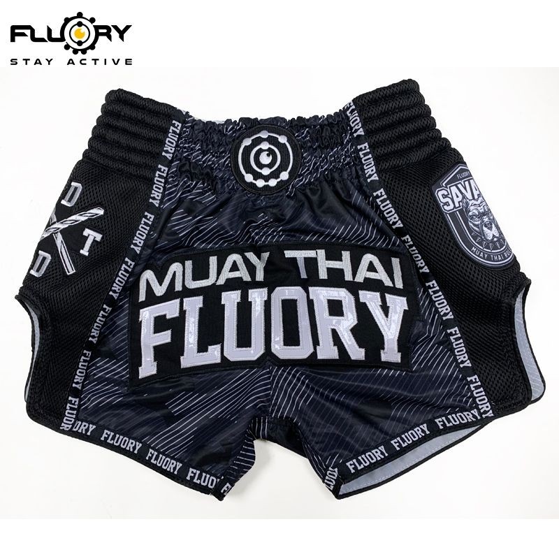 FLUORY Men's Muay Thai Shorts - Pro Combat Training & Competition Gear ...