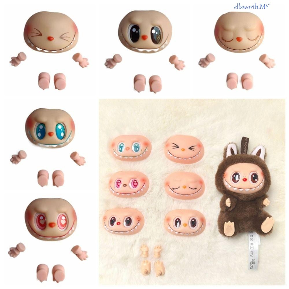 ELLSWORTH Labubu Face Mold, Vinyl Crafts Labubu Hands Feet Accessories ...