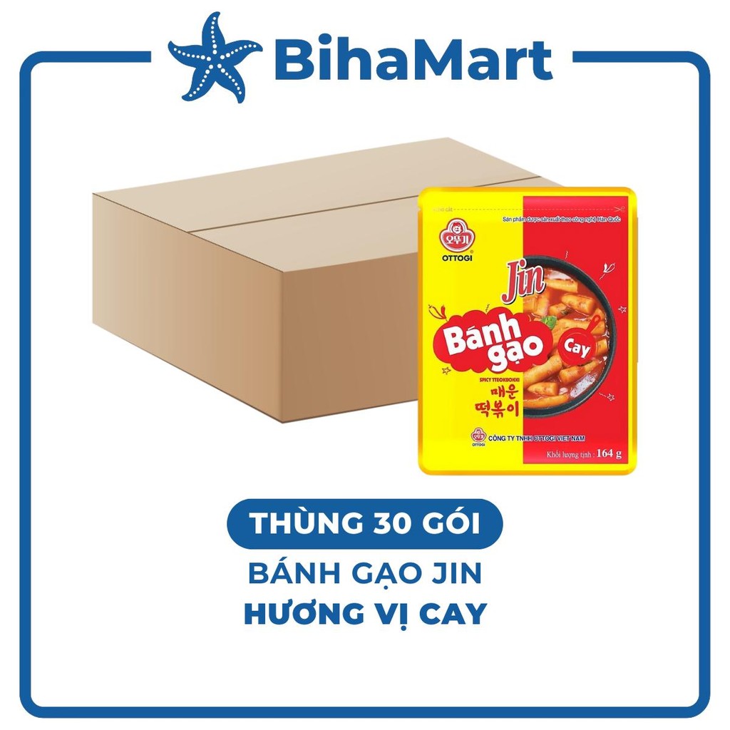 [BOX OF 30 PACKAGES] - OTOKI - Jin rice cakes with Spicy flavor, Jin ...