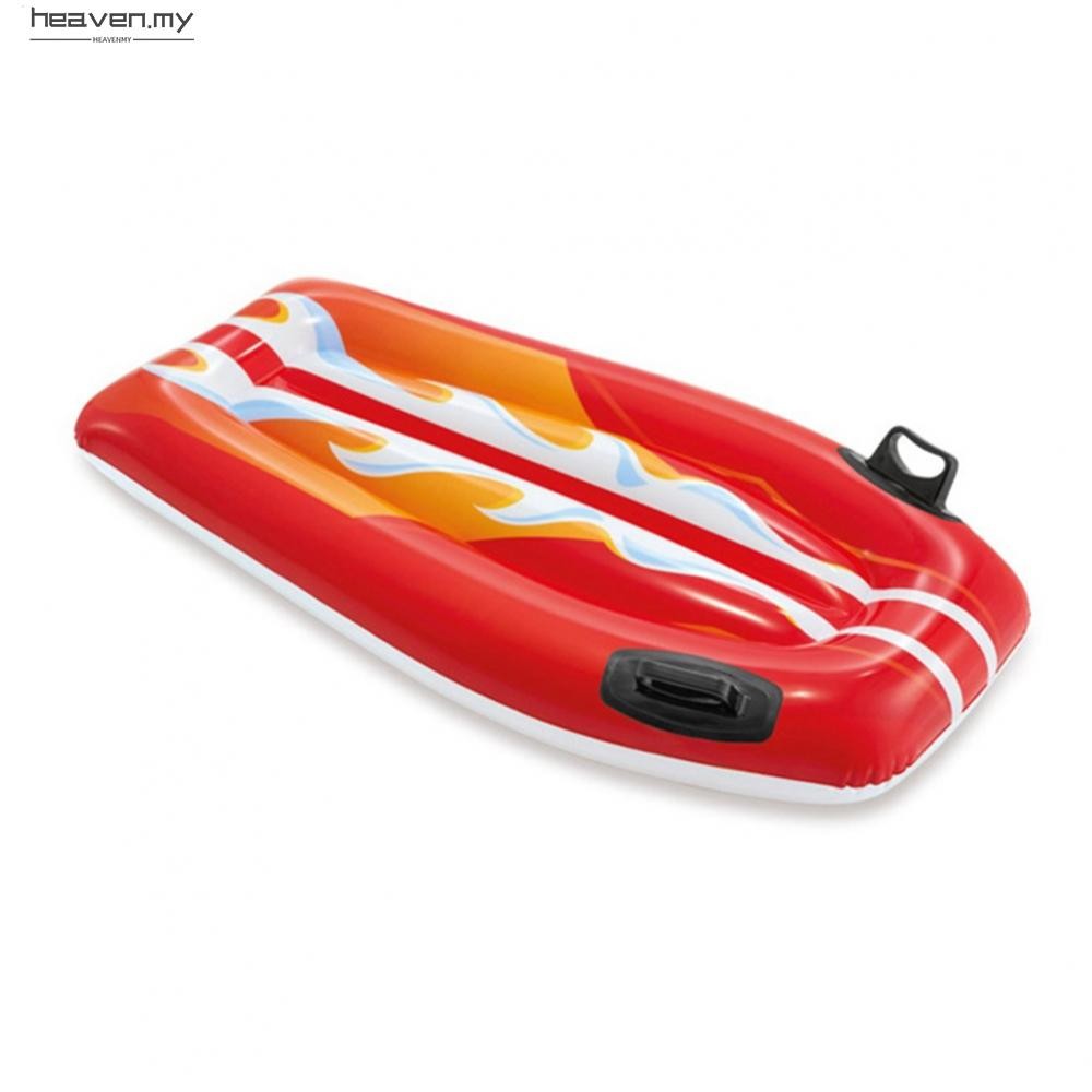 Beach Float 2 Sturdy Handles Bright Wave Design Portable Inflatable ...