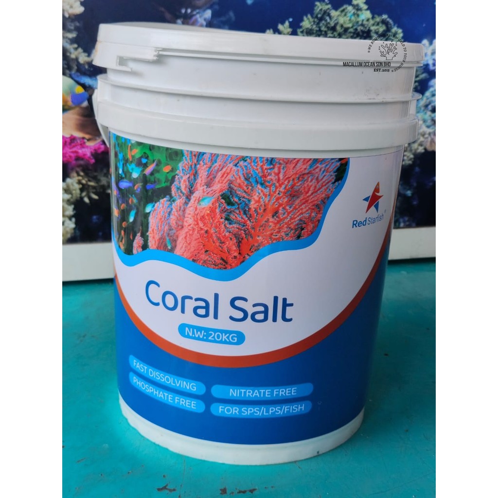 REDSTARFISH MARINE CORAL REEF SALT 20KG | Shopee Malaysia