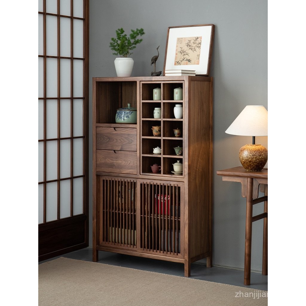 Musheng Kee New Chinese Style Solid Wood Bogu Rack Shelf Tea Set Teapot ...