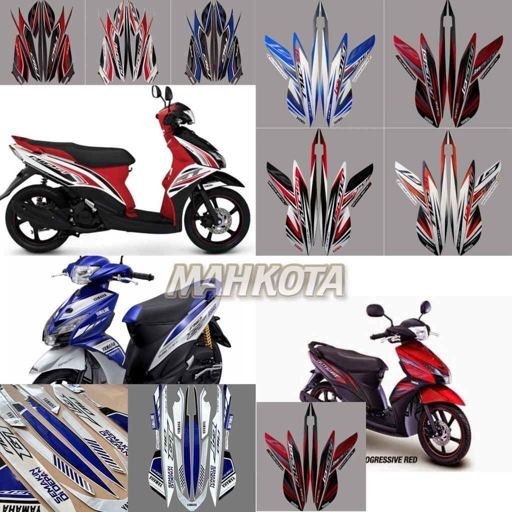 Yamaha Mio GT 2013 2014 Sticker Striping, Quality Standard Fullset ...
