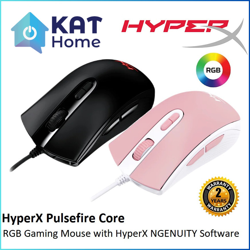 HYPER-X HYPERX PULSEFIRE CORE WIRED RGB GAMING MOUSE WITH HYPERX ...