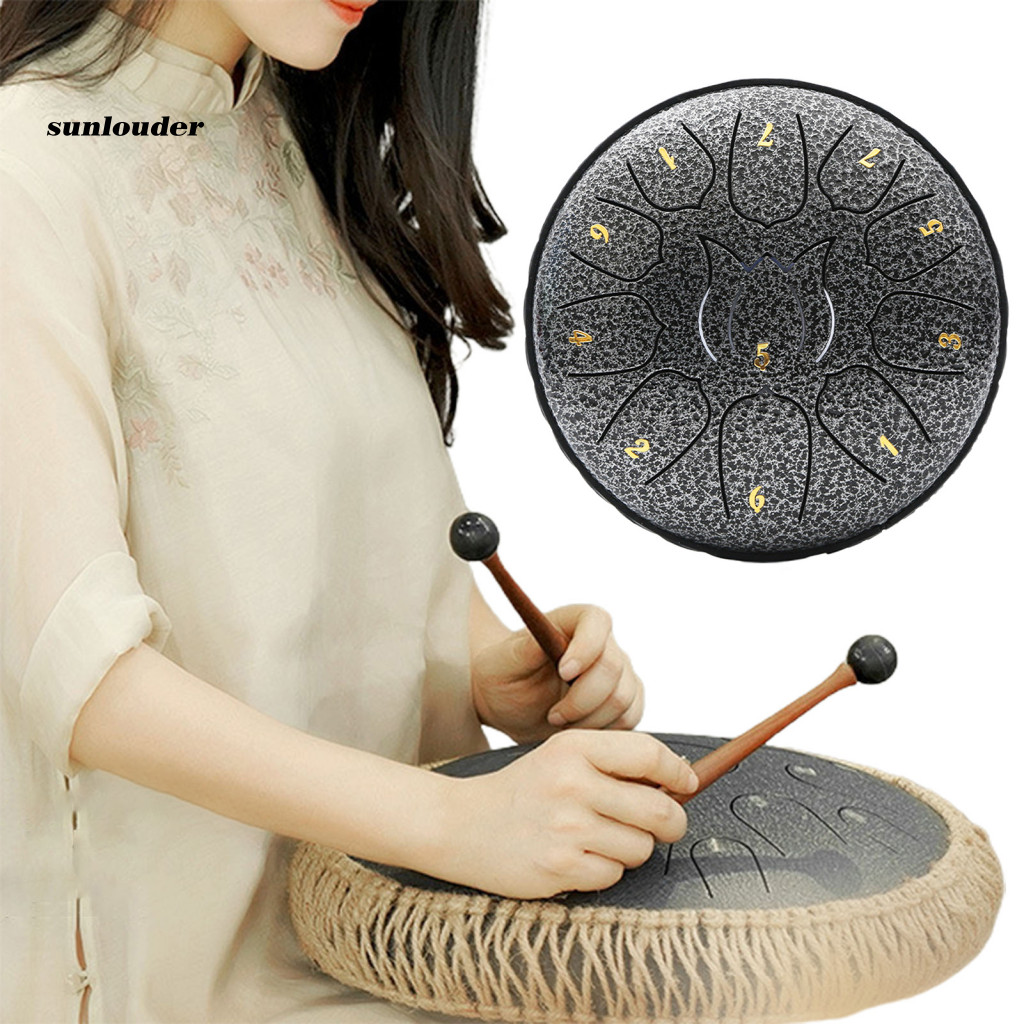 SL Crisp Sound Drum Musical Instrument Portable 6 Inch Steel Tongue ...