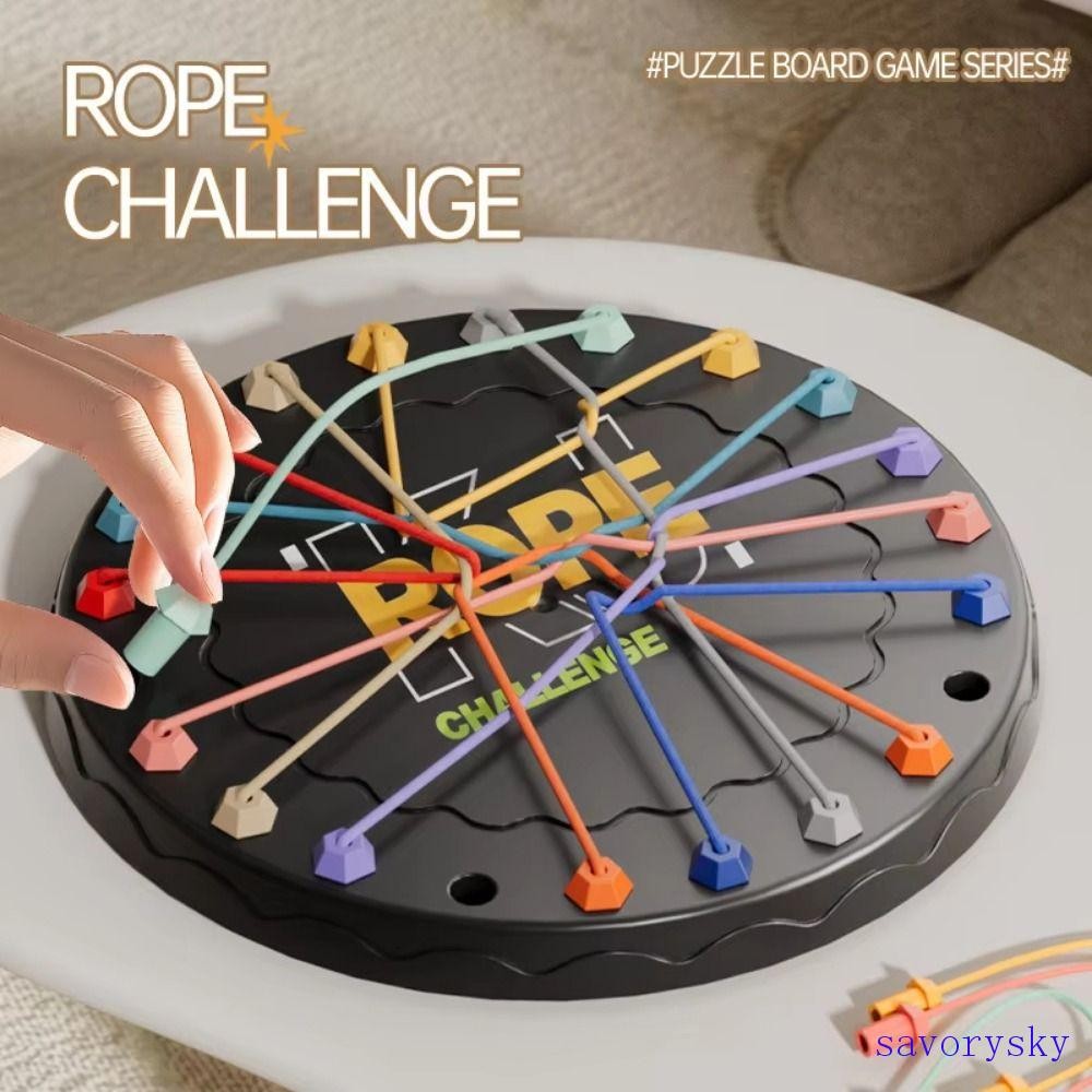 SAVORYSKY Kid Rope Knots Game, Logical Thinking Twisted Connected Line ...