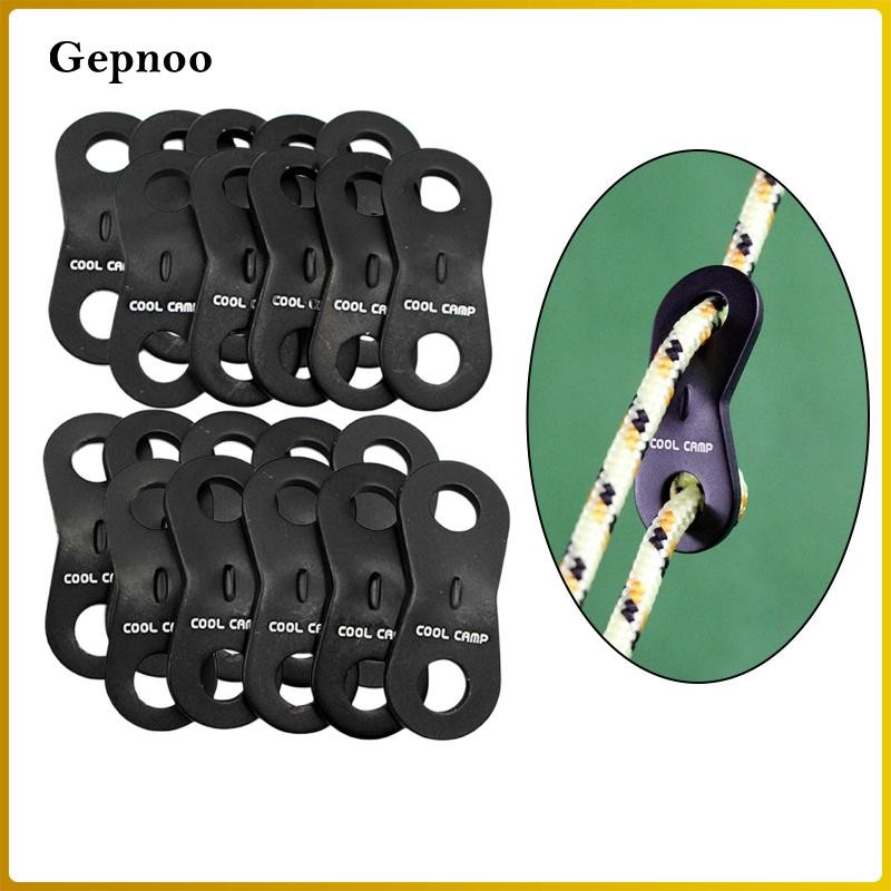 Gepnoo Set of 20 Aluminium Alloy Guyline Adjusters Guide Tensioner Bent ...
