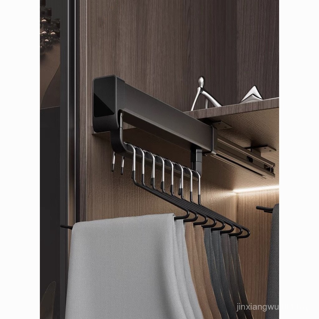 DESI Pants Rack Retractable Slide Rail Top-mounted Pants Pull-out ...