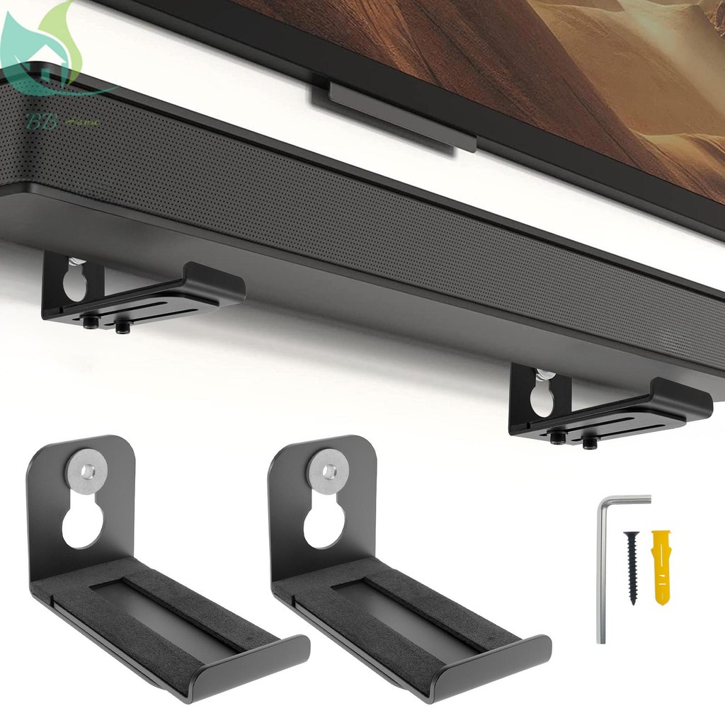 Sound Bar Mounts Under TV Wall Mount Soundbar Bracket Nonslip Sound Bar ...