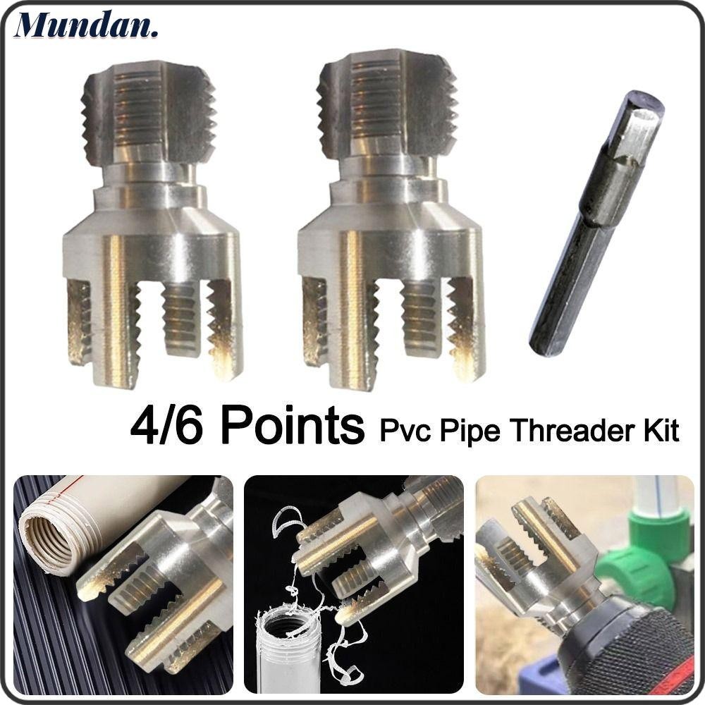 MUNDAN PVC Pipe Threader Kit, Internal/External Thread Fast PPR Water ...