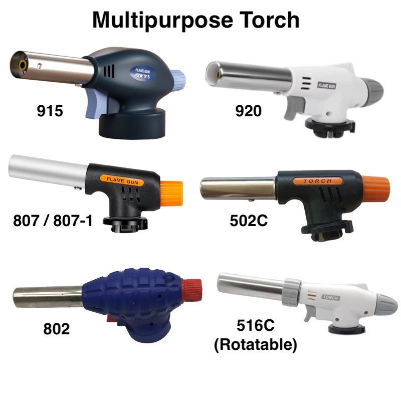 Camping Gas Torch Butane Burner Welding Fire Maker Flame Gun ...