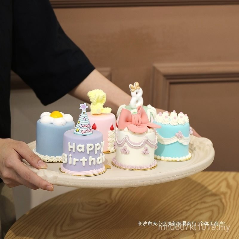Wedding Model Fake Cake Dessert Window Small Cake Decoration Mini Props ...