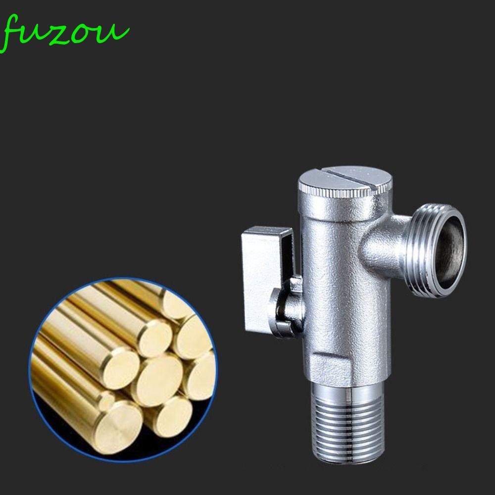 ZYNCUE Alloy 1-in-2-Out Double Control Angle Valve – G1/2 Thread, Adjustable Pressure, Dual Outlet For Washing Machine, Garden, Kitchen, Bathroom