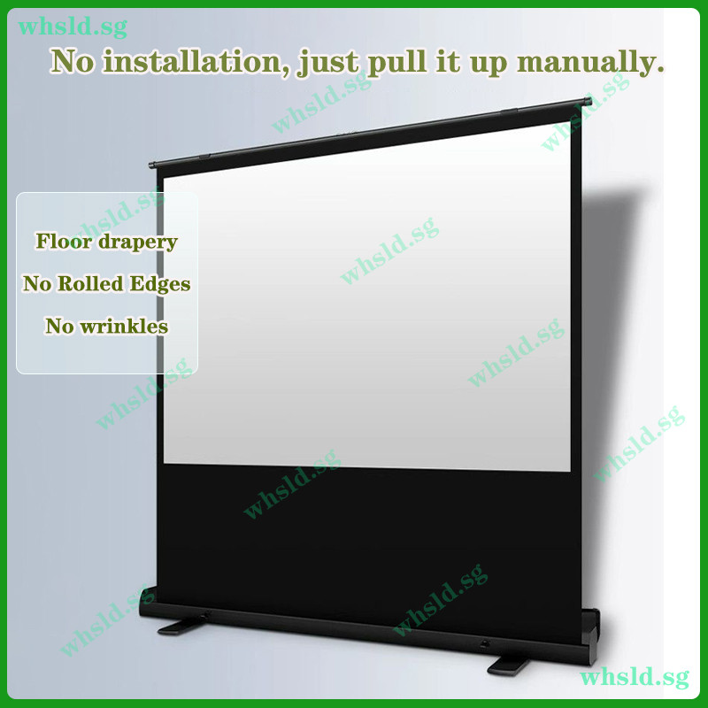 Full Screen Perforation-Free Anti-Light Ground Pull Screen Portable ...