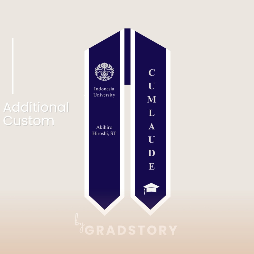 Additional Symbol Logo & Custom Graduation Sash Klaten Graduation Sash ...