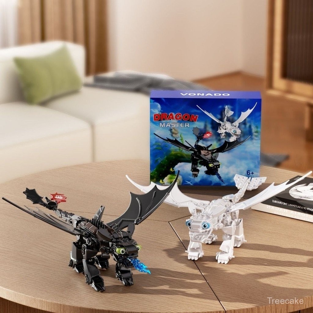 BuildMOC How to Train Your Dragon Master Toothless Boy Black White ...