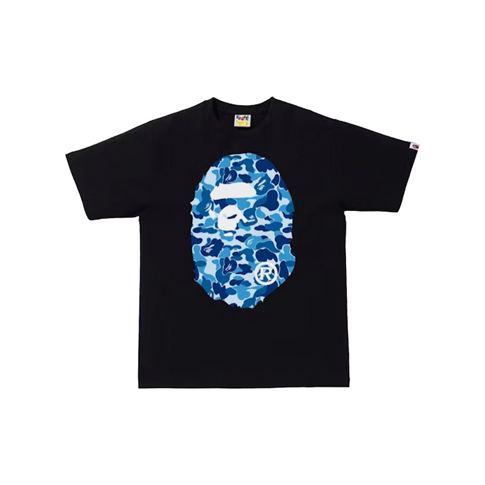 BAPE ABC Camo Big Ape Head Tee Black/Blue (SS21) | Shopee Malaysia