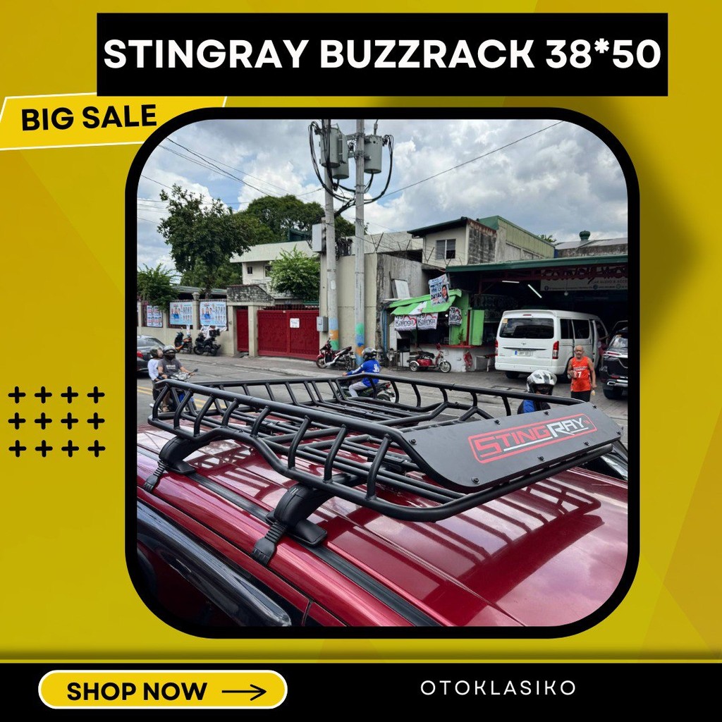 Stingray basket type roof rack steel powder coated 50 x 38 inches ...