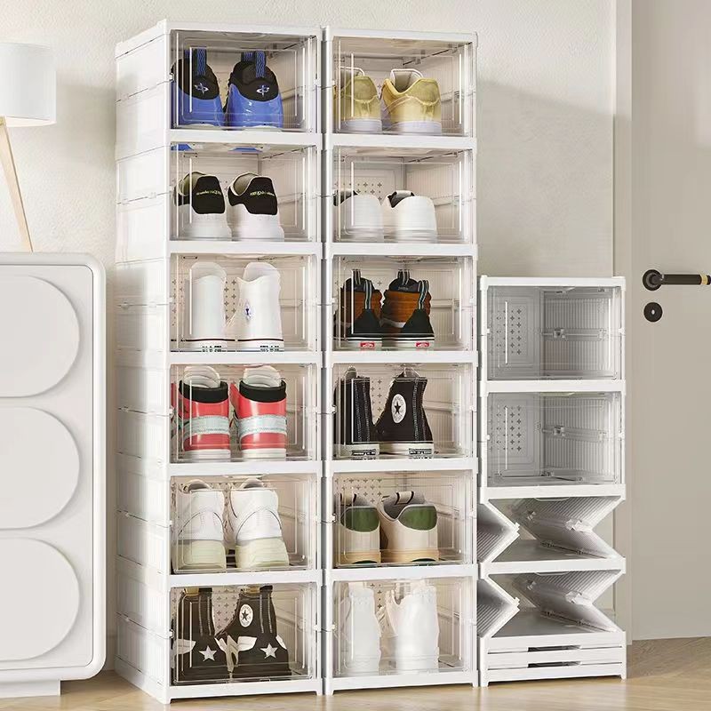 [Installation Free] Foldable Shoe Rack Folding Shoe Cabinet Rak Kasut ...