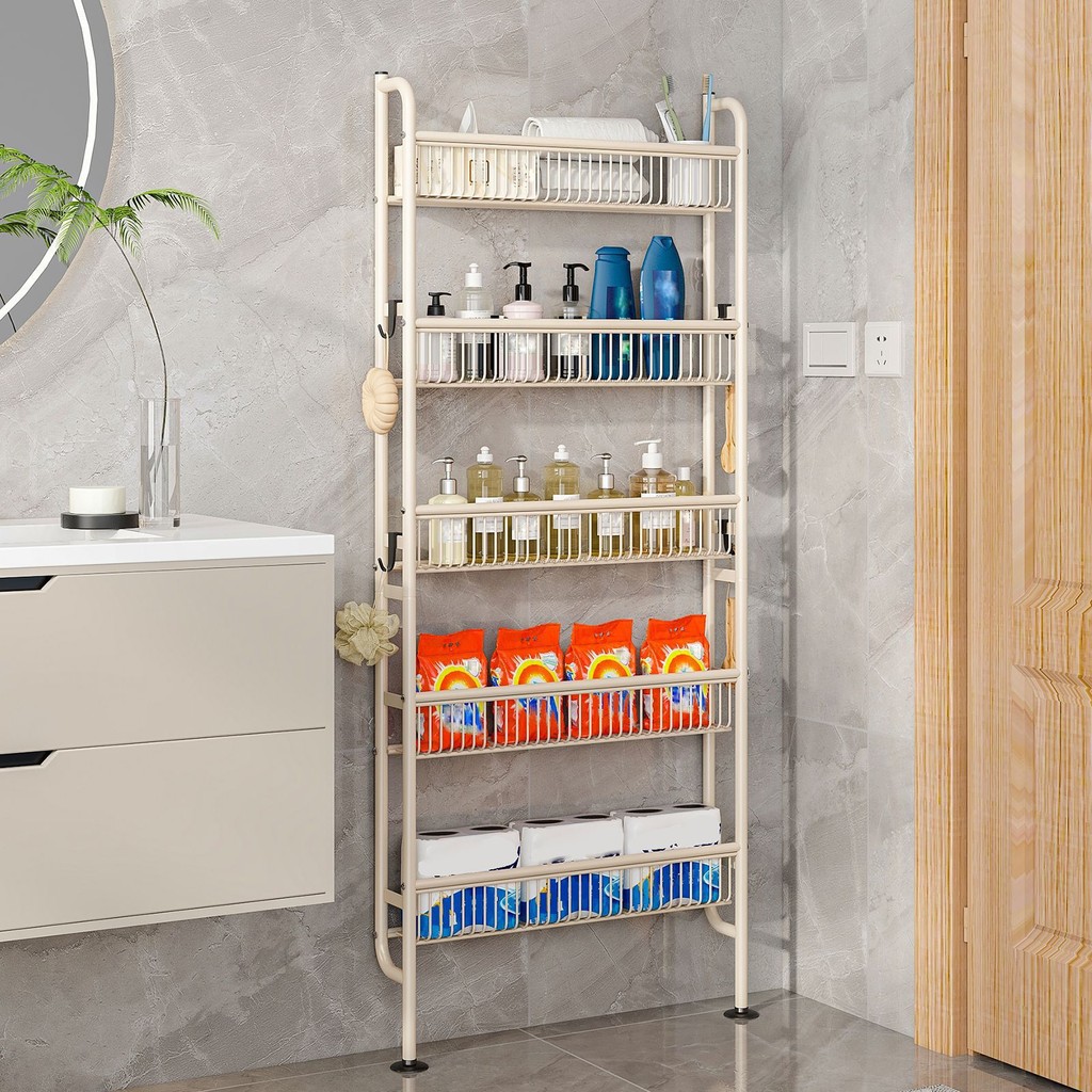 Behind Door Floor Storage Rack Multi-Purpose Wall-Mounted Storage ...