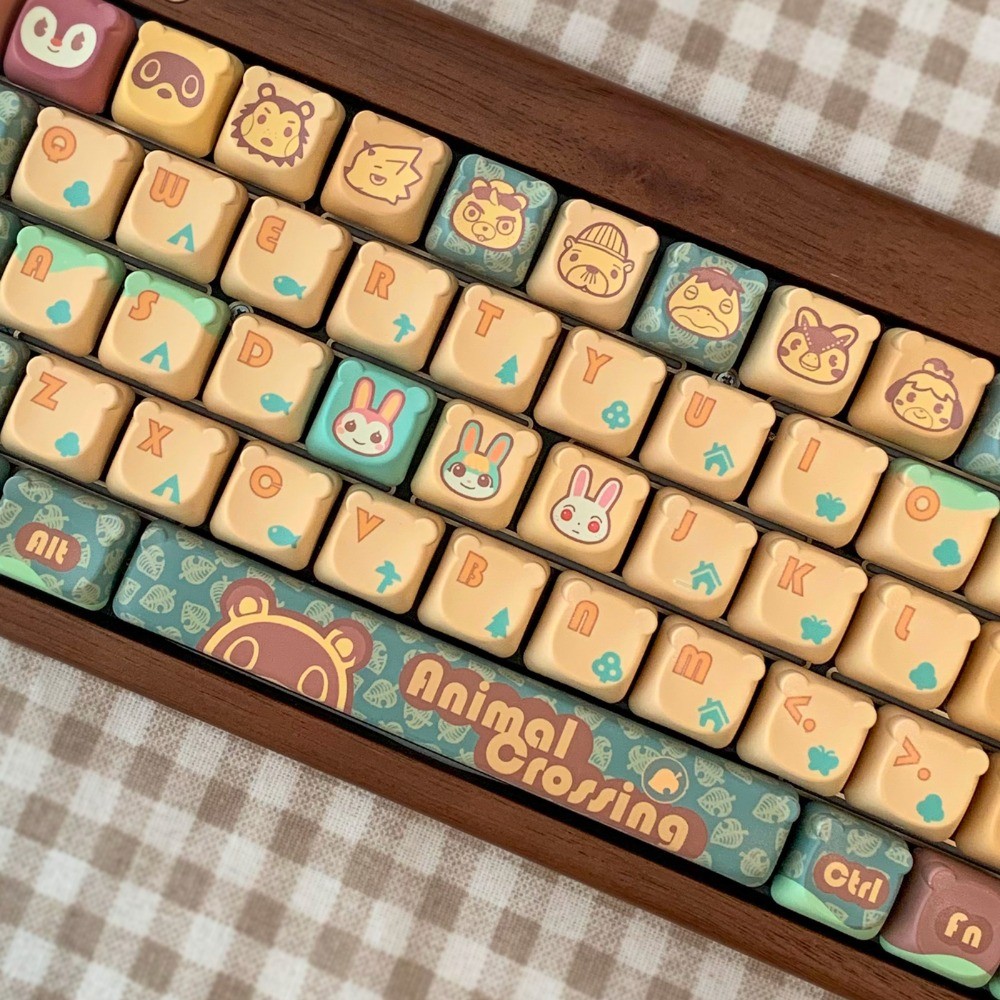 Animal Crossing Keycaps EAO/MOA Profile 139 Keys PBT Dye Sublimation ...