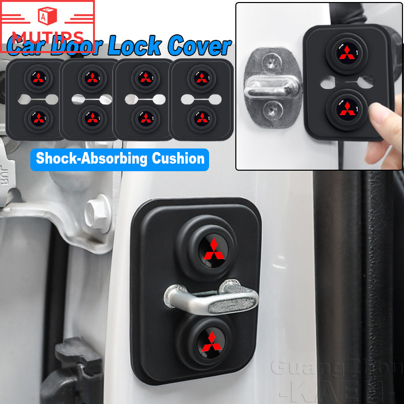 Mitsubishi Car Door Lock Cover Protector Rubber Damper Pad Anti ...