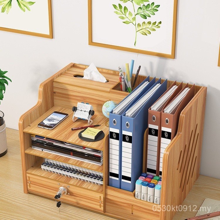 Wooden Counter Computer Desk Office Work Position Good Storage Girls ...