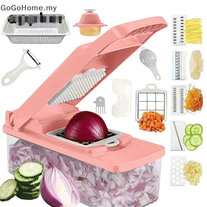 GOG 16pcs Kitchen Vegetable Cutter Multi-Functional Home Vegetable ...