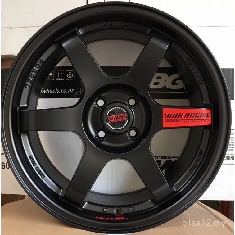 Rim Roda Tiancheng TE37 Sesuai untuk Fit, Karnival, Toyota 86, Golf ...