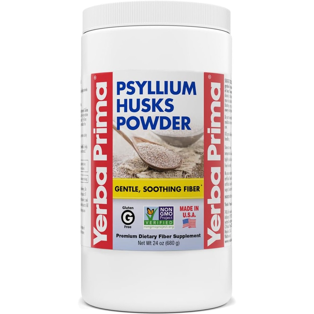 Yerba Prima Psyllium Husk Powder - 24 oz - Fine Ground, Unflavored ...