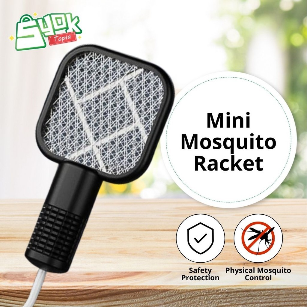 Mini Electric Mosquito Swatter Racket: Repellent Flyswatter | Electric ...