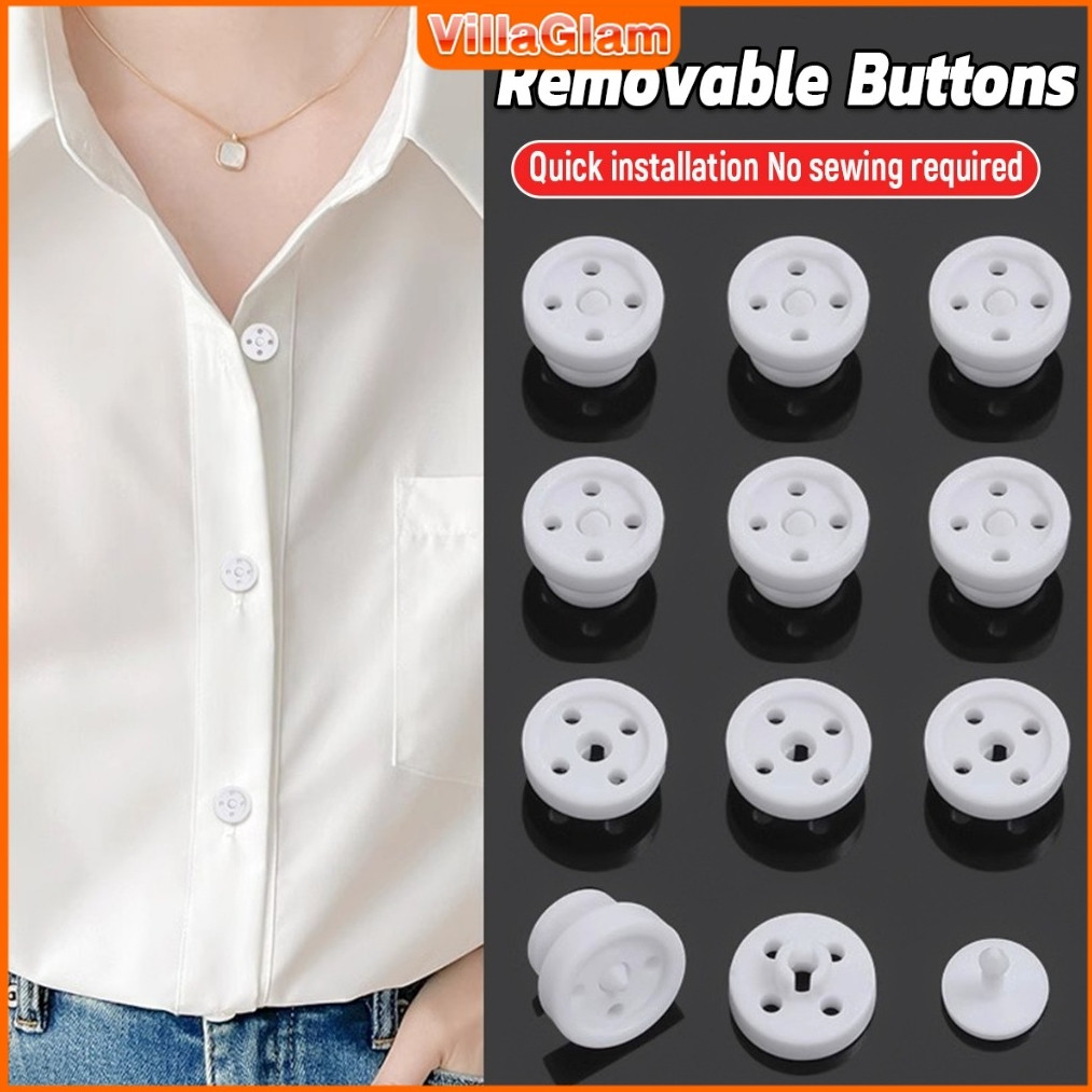 VG Removable Shirt Buttons Plastic Button DIY Quick Installation ...