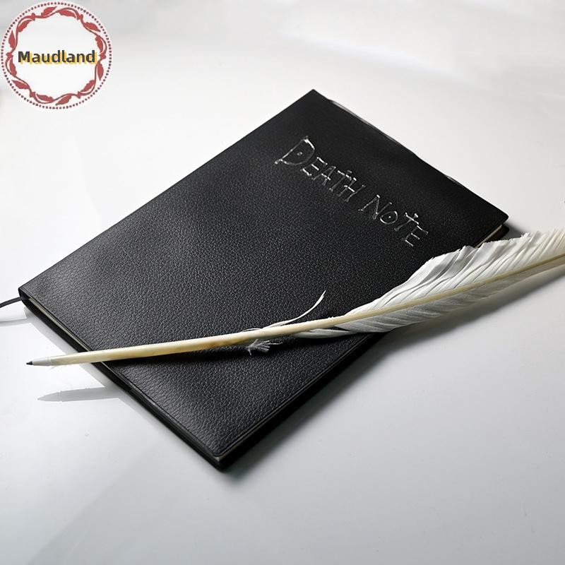 Death Note Notebook met Feather Pen, Fashion Anime Theme Death Note Cosplay Notebook, cadeaus voor cosplay liefhebbers, Kan worden gebruikt als dagboek en Notebook