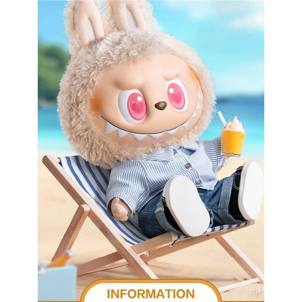 New Product Bubble Mart labubu labubu Macaron Sitting Party Beach Chair ...
