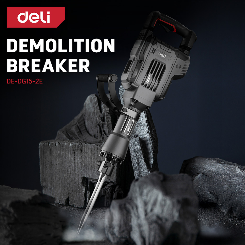 DELI Corded Demolition Breaker (1800W / 30mm / 2100bpm / SDS Hex) DE ...