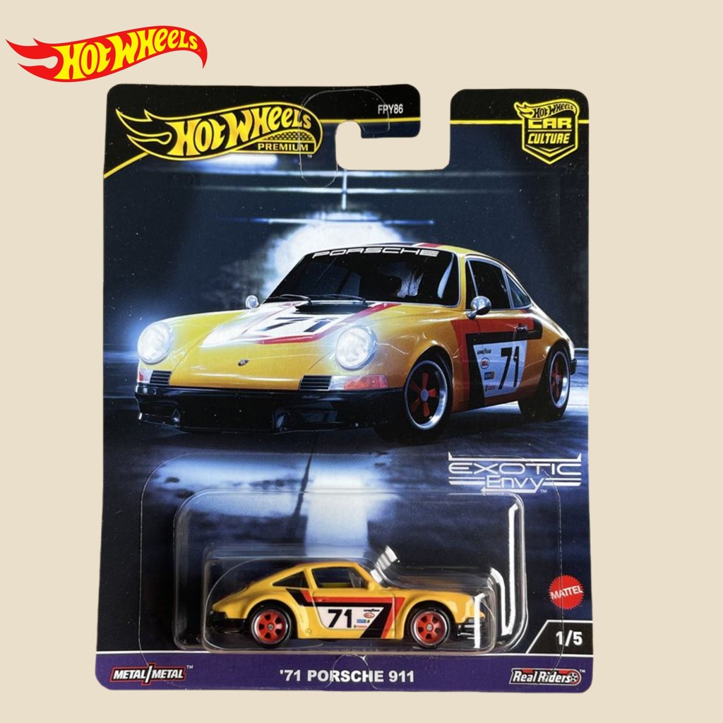 Hot Wheels Porsche 911 Car Culture 1:64 Diecast Model FPY86 Metal Base ...
