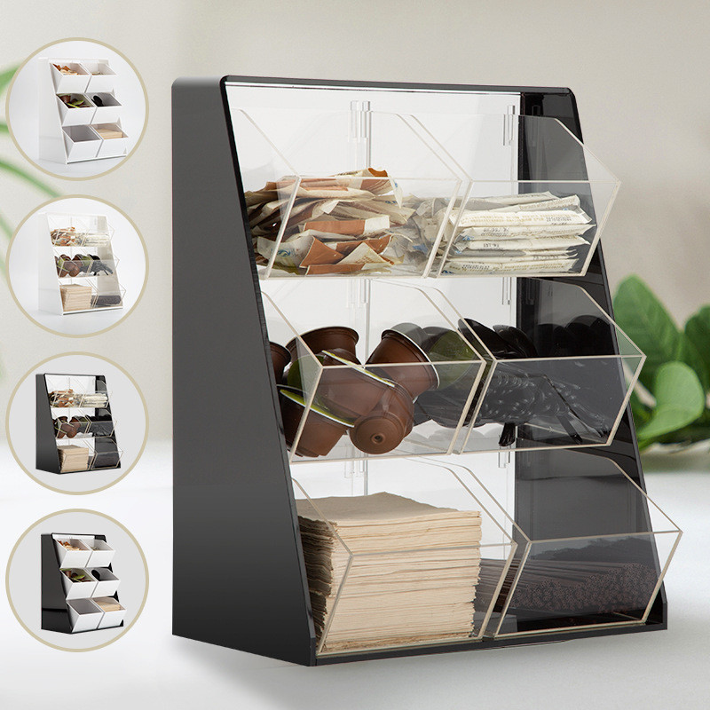 Capsule Coffee Storage Box Leisure Bar Transparent Acrylic Display Rack ...