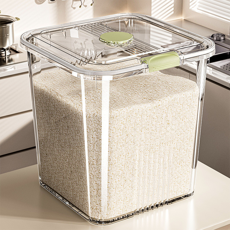 【Ship In 24h】Rice Barrel Rice Bucket Rice Storage Containerbekas beras ...