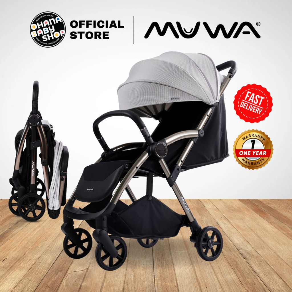 Muwa Horsi Auto Fold Compact Stroller | Twin Stroller with Connector ...