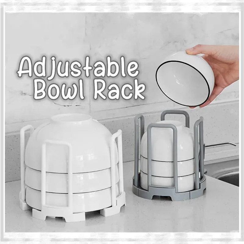 Adjustable Bowl Rack Extendable Dish Rack Creative Sink Drainer Plate ...